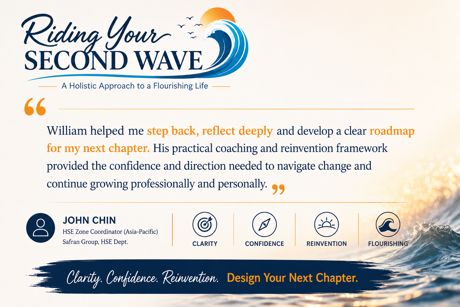 Testimonial from John Chin